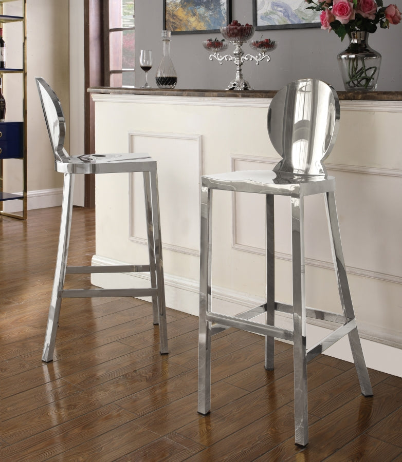 Maddie Stainless Steel Bar Stool