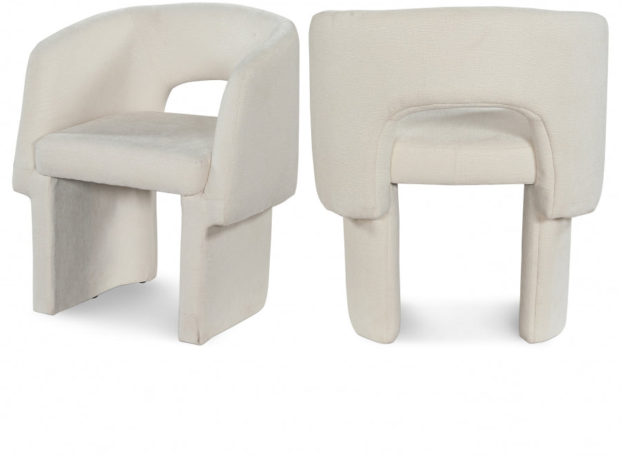 Eli Chenille Fabric Dining | Accent Chair