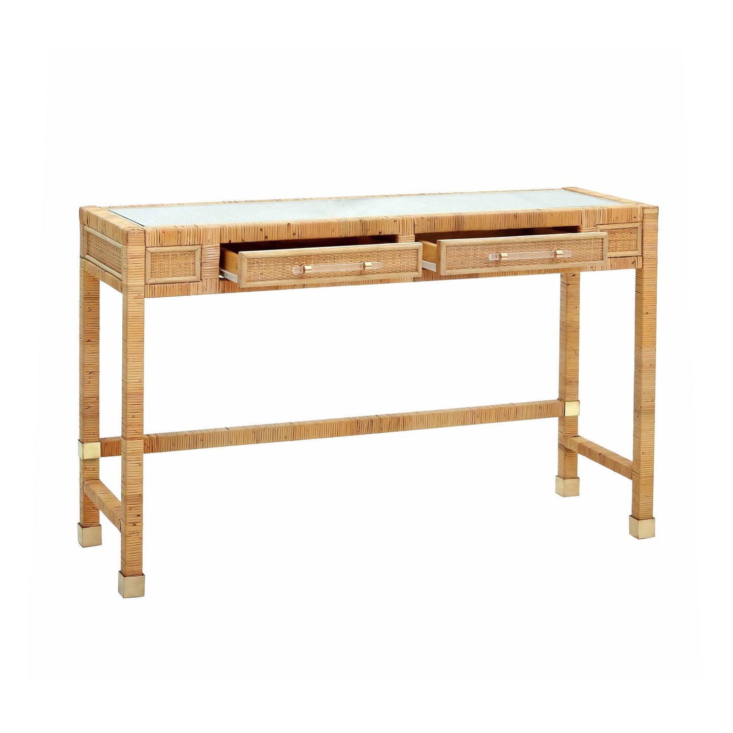 Amire Rattan Desk