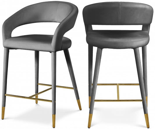 Desani Velvet Stool