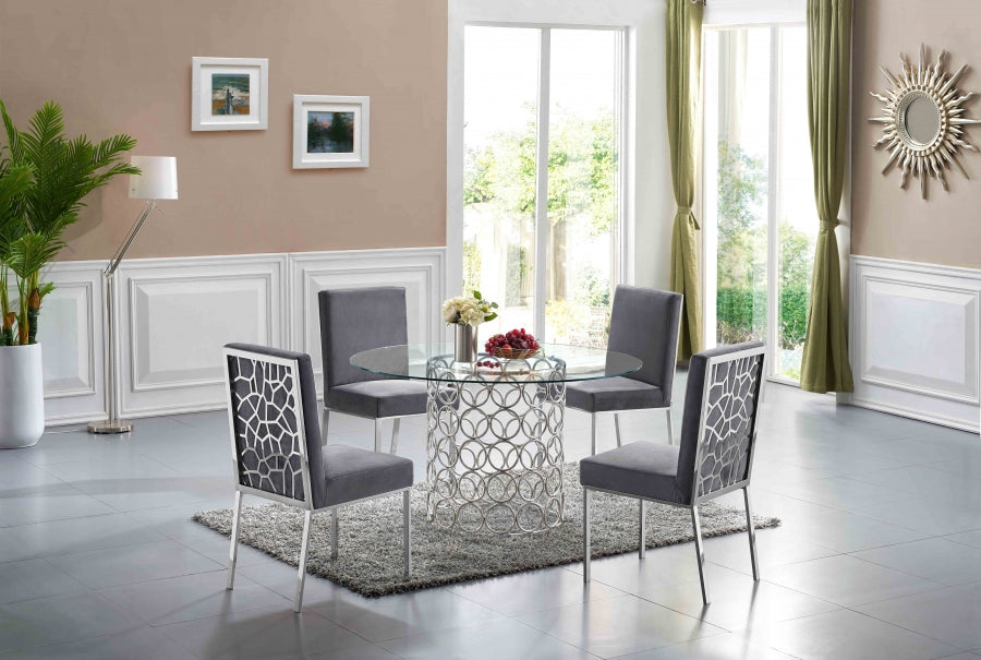 Olivia Chrome Collection Dining Set