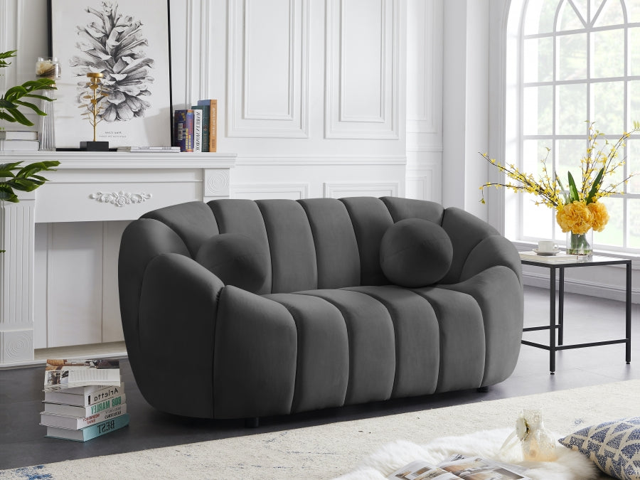 Elora Velvet Loveseat