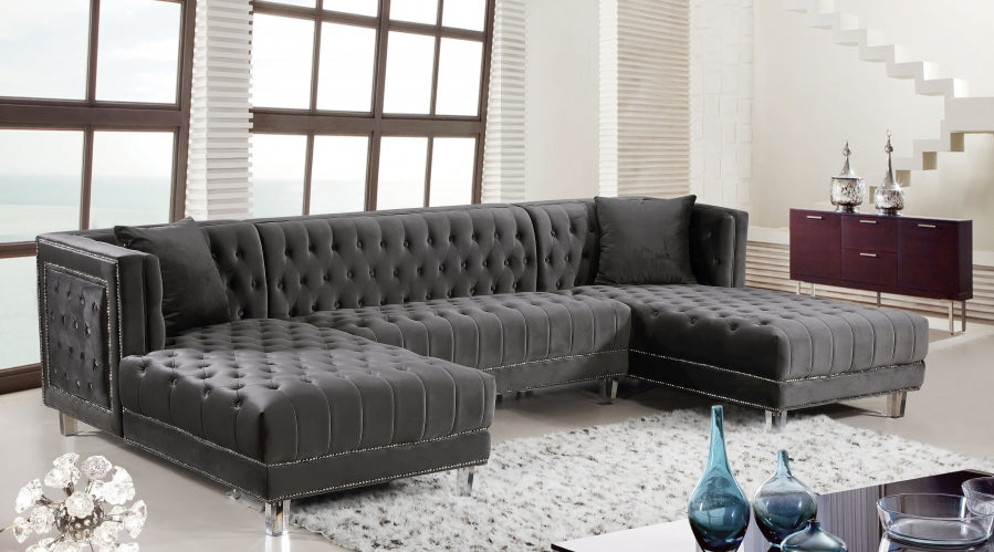 Mija Velvet 3pc. Sectional